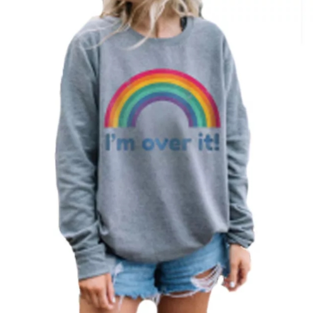 Graphic Pullover - Gray